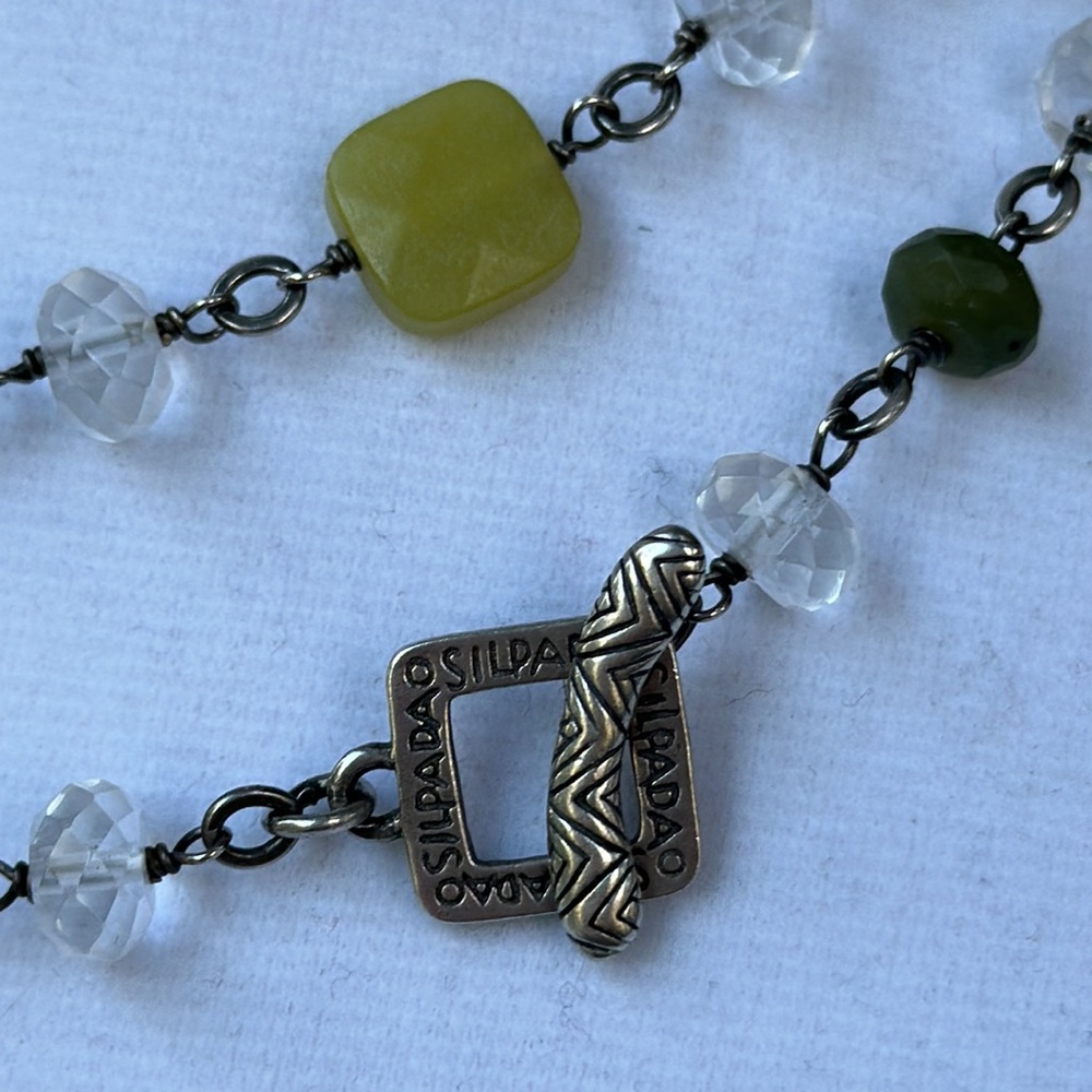 Silpada Jade & Crystal Necklace RETIRED